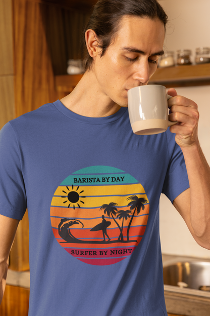 Men's Barista By Day Surfer By Night Shirt