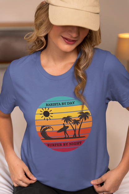 Women's Barista By Day Surfer By Night Shirt