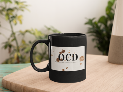 Black OCD Coffee Mug