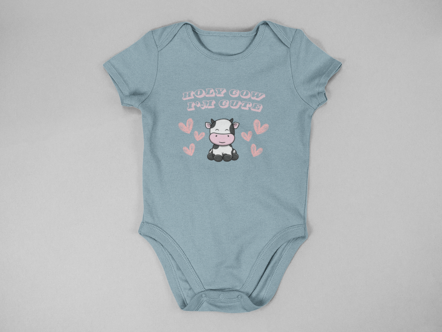 Holy Cow I'm Cute Farm Baby Onesie