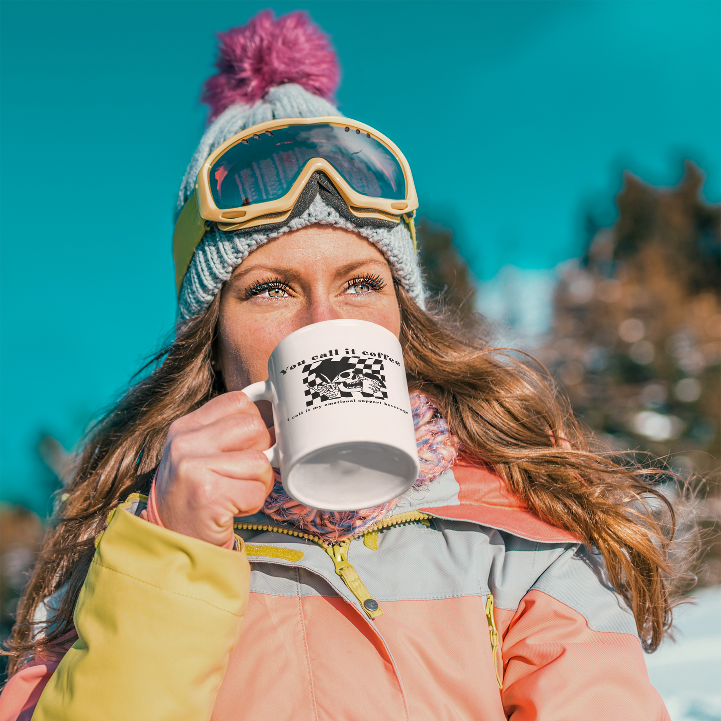 White Emotional Support Coffee Mug