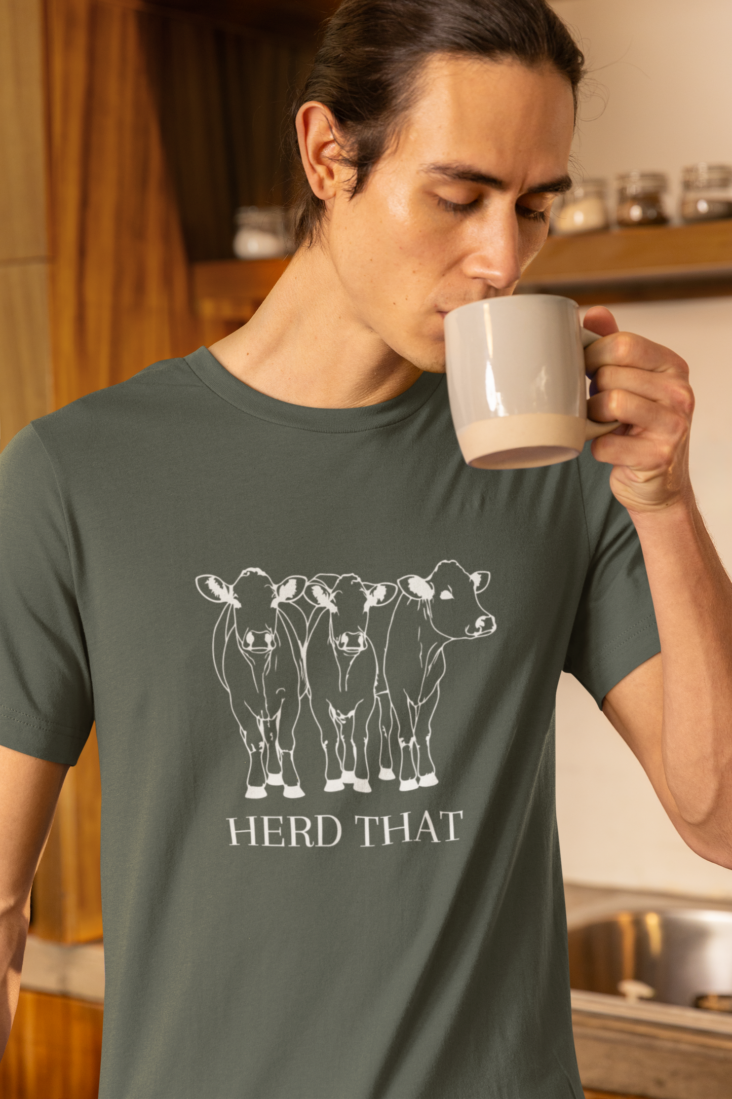 Mens Herd That Cow Shirt