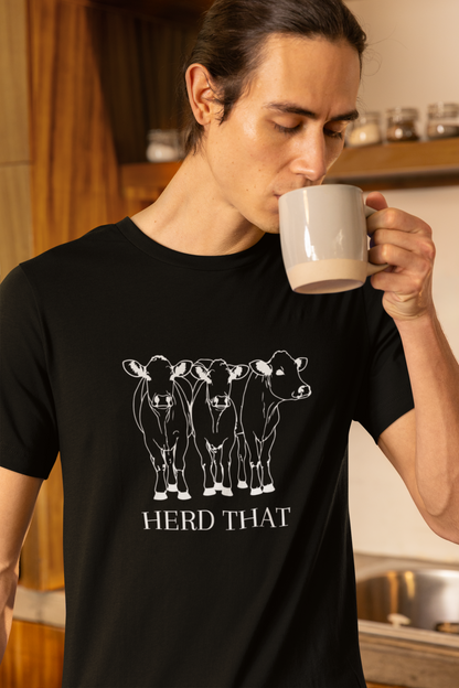 Mens Herd That Cow Shirt