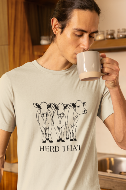 Mens Herd That Cow Shirt