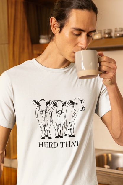 Mens Herd That Cow Shirt