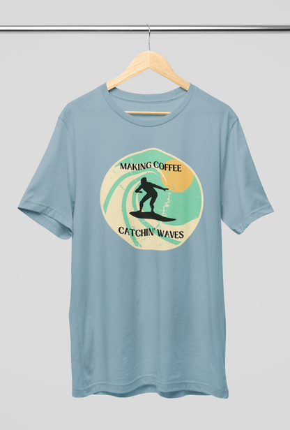 Men's Making Coffee Catching Waves Shirt