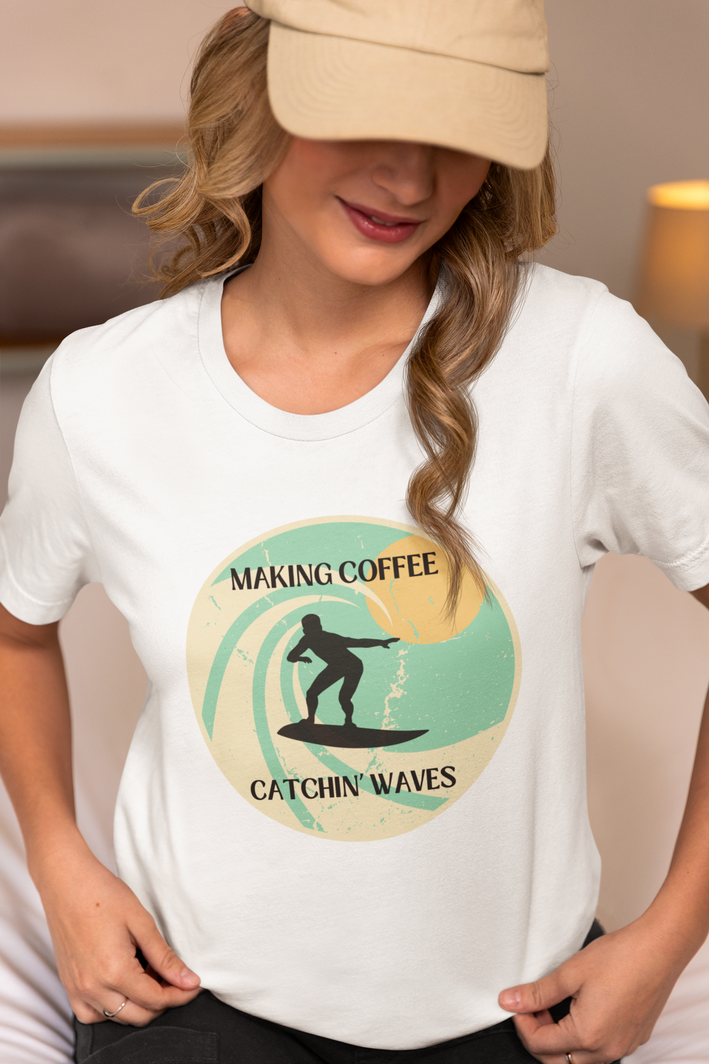 Women's Making Coffee Catching Waves Shirt