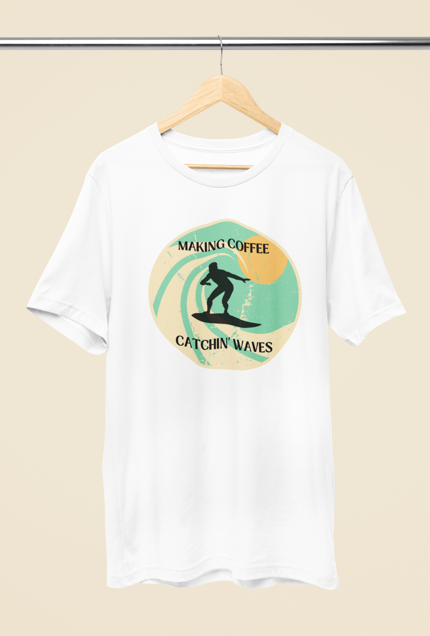 Men's Making Coffee Catching Waves Shirt