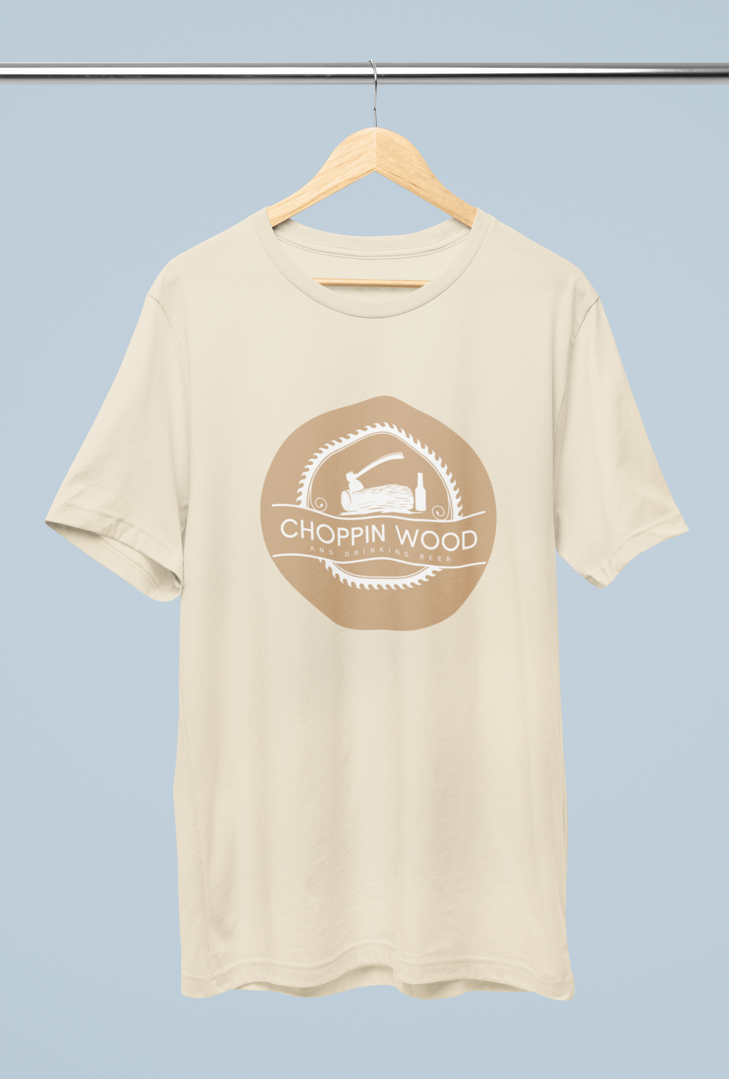 Men's Chopping Wood and Drinking Beer Shirt