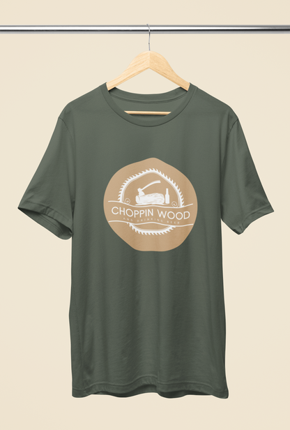 Men's Chopping Wood and Drinking Beer Shirt